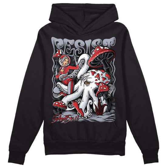 Jordan 4 “Bred Reimagined” DopeSkill Hoodie Sweatshirt Resist Graphic Streetwear - Black