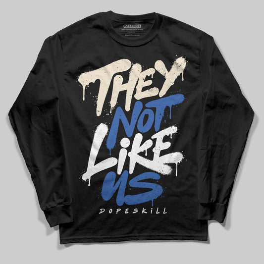 Jordan 1 Low Travis Scott x Fragment DopeSkill Long Sleeve T-Shirt They Not Like Us Graphic Streetwear - Black