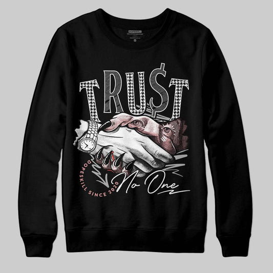 Harris Tweed x Wmns Dunk Low 'Black Phantom' DopeSkill Sweatshirt Trust No One Graphic Streetwear - Black