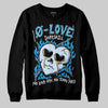 Jordan 4 Denim “Worn Blue” DopeSkill Sweatshirt Crying Heart Graphic Streetwear - Black