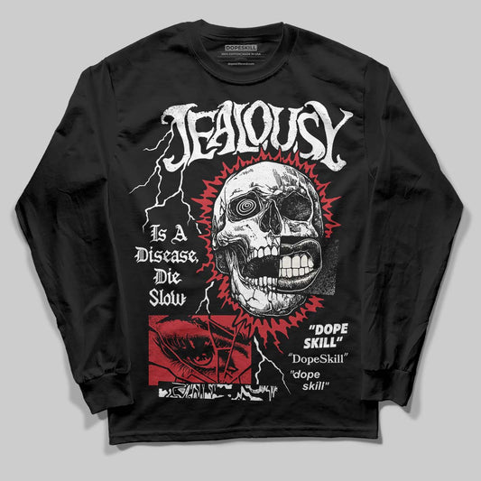 Jordan 4 “Flight Club” DopeSkill Long Sleeve T-Shirt Jealousy Graphic Streetwear - Black