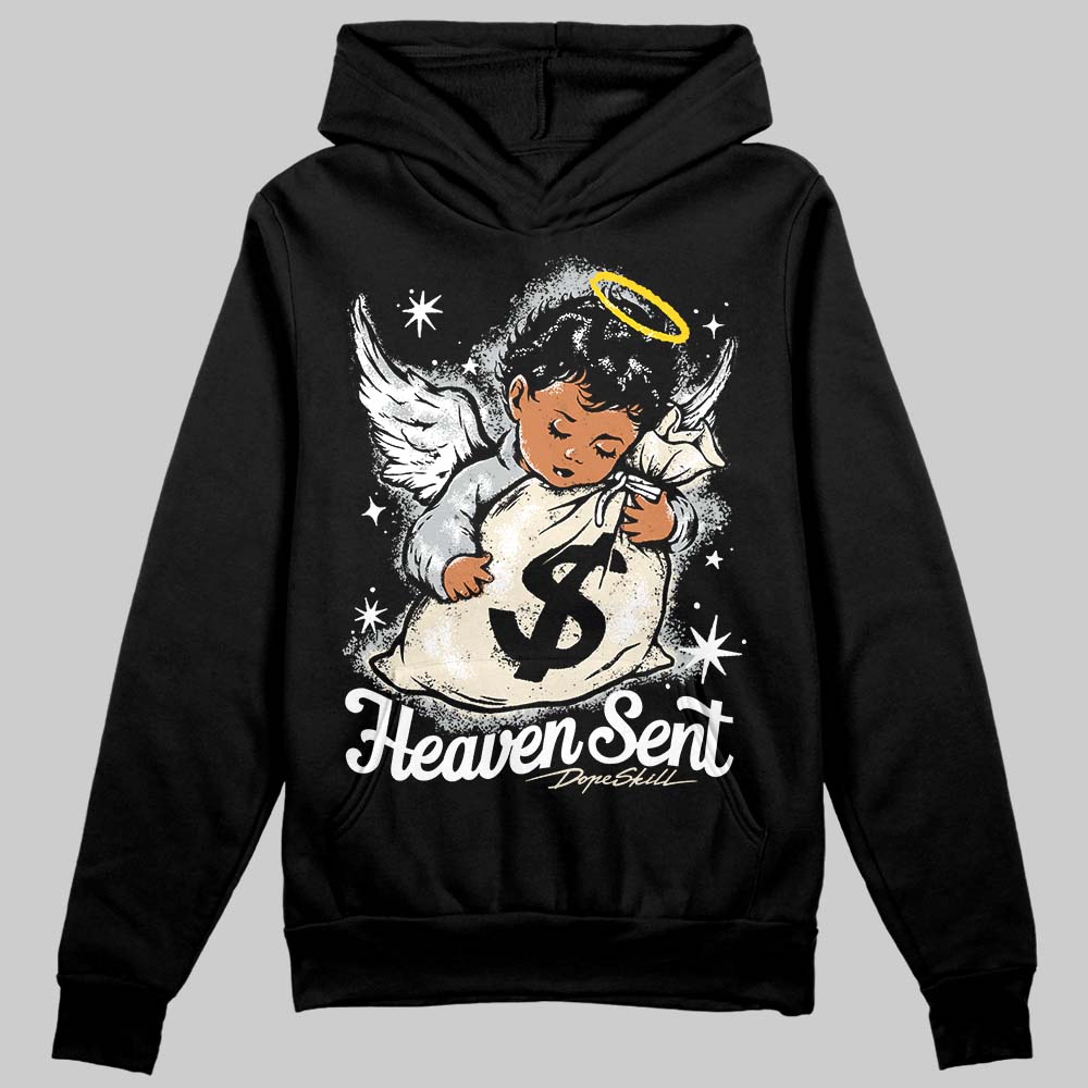 Jordan 5 Retro Reverse Metallic DopeSkill Hoodie Sweatshirt Heaven Sent Graphic Streetwear - Black