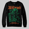 Green Sneakers DopeSkill Sweatshirt All Earned Graphic Streetwear - Black