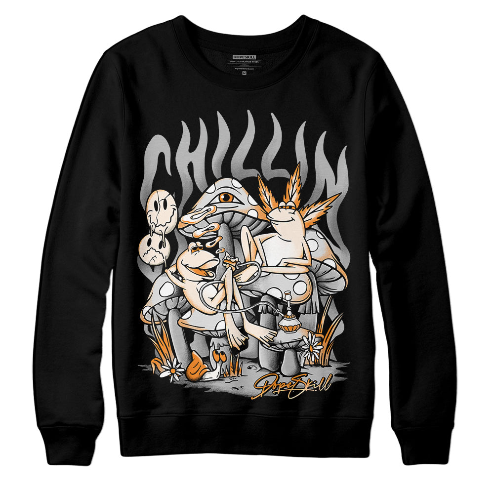 Dunk Low Cool Grey DopeSkill Sweatshirt Chillin Graphic Streetwear - Black