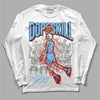 Travis Scott x Jordan 4 Retro 'Cactus Jack' DopeSkill Long Sleeve T-Shirt Thunder Dunk Graphic Streetwear  - White 