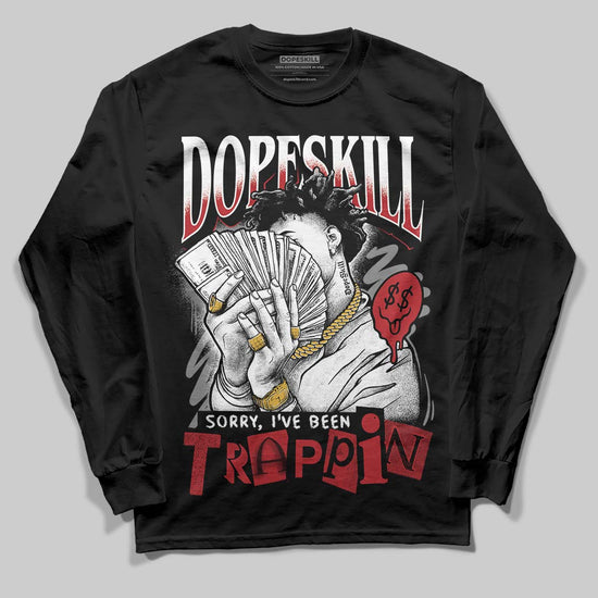 Jordan 8 Retro Bugs Bunny (2025) DopeSkill Long Sleeve T-Shirt Sorry I've Been Trappin Graphic Streetwear - Black