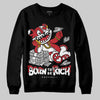 Jordan 1 Low OG "Chicago" DopeSkill Sweatshirt Born To Be Rich Graphic Streetwear - Black