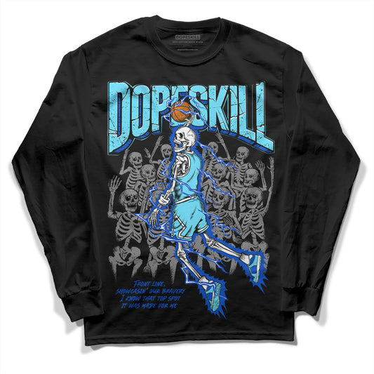 Dunk Low Argon DopeSkill Long Sleeve T-Shirt Thunder Dunk Graphic Streetwear - Black