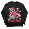 Dunk Low PRM Bacon DopeSkill Long Sleeve T-Shirt Born To Be Rich Graphic Streetwear - Black