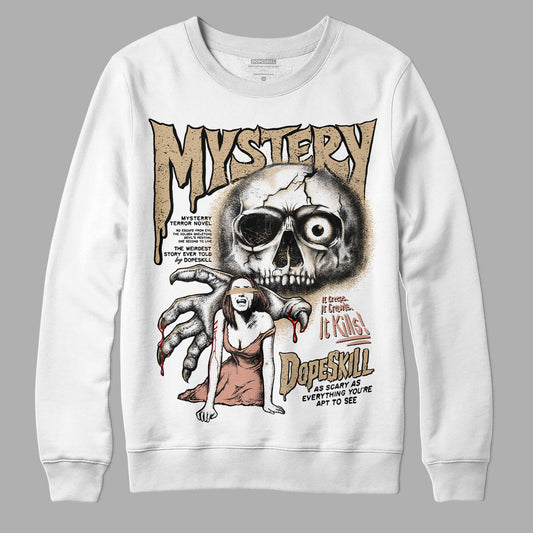 TAN Sneakers DopeSkill Sweatshirt Mystery Ghostly Grasp Graphic Streetwear - White