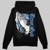 Jordan 9 Powder Blue DopeSkill Hoodie Sweatshirt Trust God Graphic Streetwear - Black