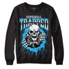 Jordan 2 Low "University Blue" DopeSkill Sweatshirt Trapped Halloween Graphic Streetwear - Black