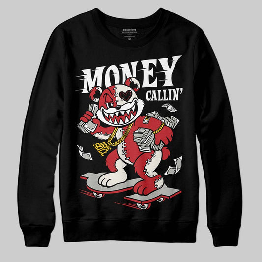 Jordan 4 “Flight Club” DopeSkill Sweatshirt Money Callin' Graphic Streetwear - Black