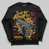 Yellow Sneakers DopeSkill Long Sleeve T-Shirt Don't Bet Against Us Graphic Streetwear - Black