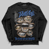 Awake NY x Jordan 5 Retro 'Black Racer Blue' DopeSkill Long Sleeve T-Shirt The Mouth With No Droughts Graphic Streetwear - Black
