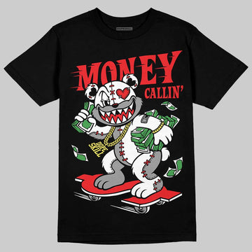 Black and White Sneakers DopeSkill T-Shirt Money Callin' Graphic Streetwear - Black