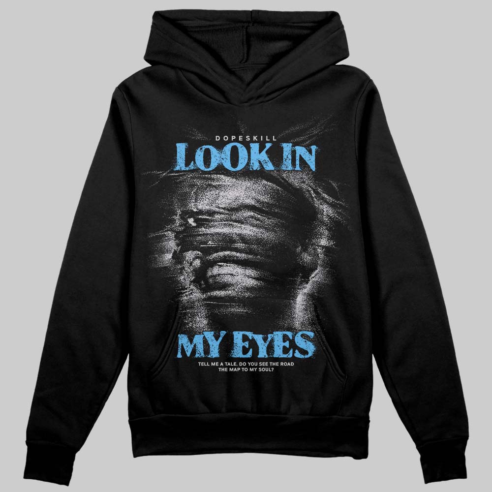 Grey Sneakers DopeSkill Hoodie Sweatshirt Look In My Eyes Graphic Streetwear - Black