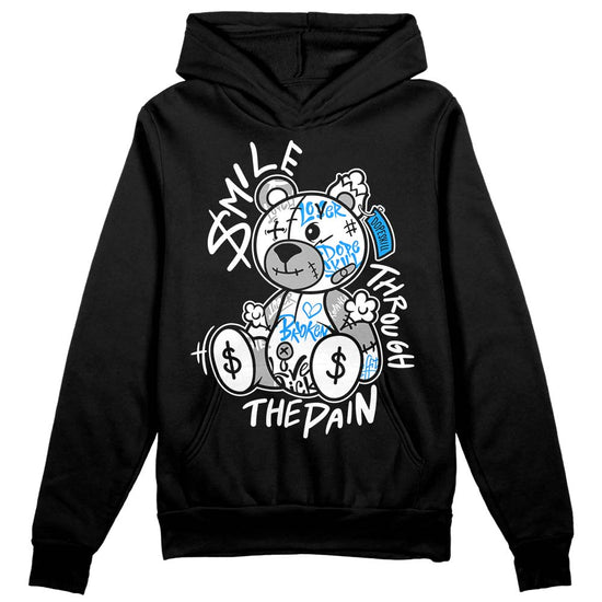 Jordan 6 “Reverse Oreo” DopeSkill Hoodie Sweatshirt Smile Through The Pain Graphic Streetwear - Black