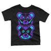 Jordan 6 "Aqua" DopeSkill Toddler Kids T-shirt Leather Bear Graphic Streetwear - Black 