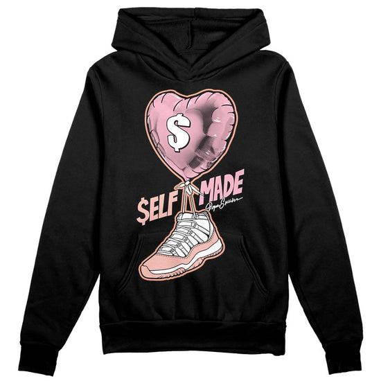 Jordan 11 Low “Legend Pink” DopeSkill Hoodie Sweatshirt Self Made Graphic Streetwear - Black