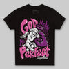 Jordan 4 GS “Hyper Violet” DopeSkill Toddler Kids T-shirt God Made Me Perfect Graphic Streetwear - Black