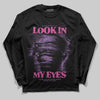 PURPLE Sneakers DopeSkill Long Sleeve T-Shirt Look In My Eyes Graphic Streetwear - Black