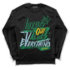 Jordan 5 “Lucky Green” DopeSkill Long Sleeve T-Shirt LOVE Graphic Streetwear - Black