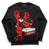 Jordan 1 Retro High OG "Satin Bred" DopeSkill Long Sleeve T-Shirt Sneakerhead BEAR Graphic Streetwear - Black