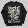 Jordan 4 WMNS “Seafoam” (2025) DopeSkill Long Sleeve T-Shirt Pocket Change Graphic Streetwear - Black