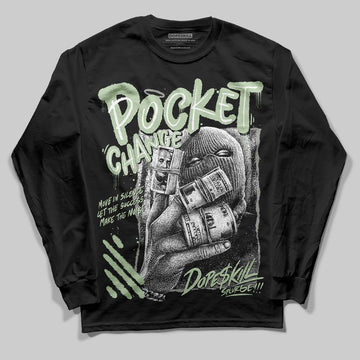 Jordan 4 WMNS “Seafoam” (2025) DopeSkill Long Sleeve T-Shirt Pocket Change Graphic Streetwear - Black