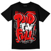 Jordan 12 “Cherry” DopeSkill T-Shirt New Paid In Full Graphic Streetwear - Black