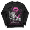 Jordan 4 GS “Hyper Violet” DopeSkill Long Sleeve T-Shirt Show Me The Money Graphic Streetwear - Black