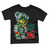 Jordan 1 Retro High OG Gorge Green DopeSkill Toddler Kids T-shirt Broken Heart Graphic Streetwear  - Black