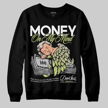Jordan 5 “Luminous Green” DopeSkill Sweatshirt MOMM Graphic Streetwear - Black