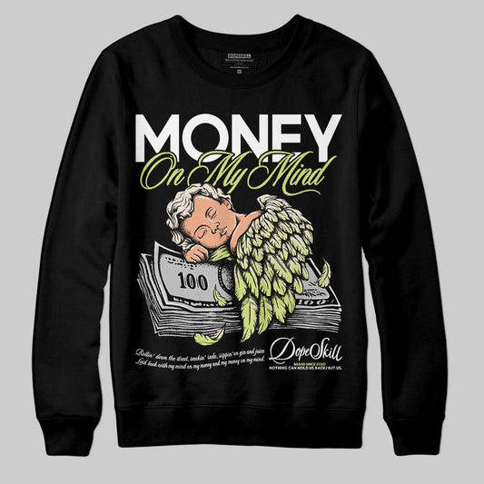 Jordan 5 “Luminous Green” DopeSkill Sweatshirt MOMM Graphic Streetwear - Black