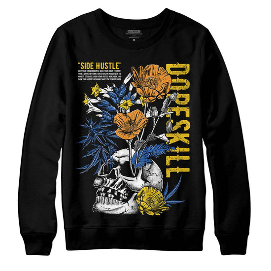 Dunk Low Vintage “Michigan” DopeSkill Sweatshirt Side Hustle Graphic Streetwear - Black