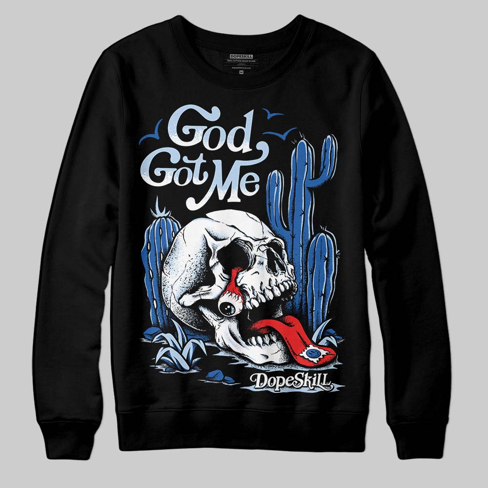 Jordan 11 Low “Space Jam” DopeSkill Sweatshirt God Got Me Graphic Streetwear - Black