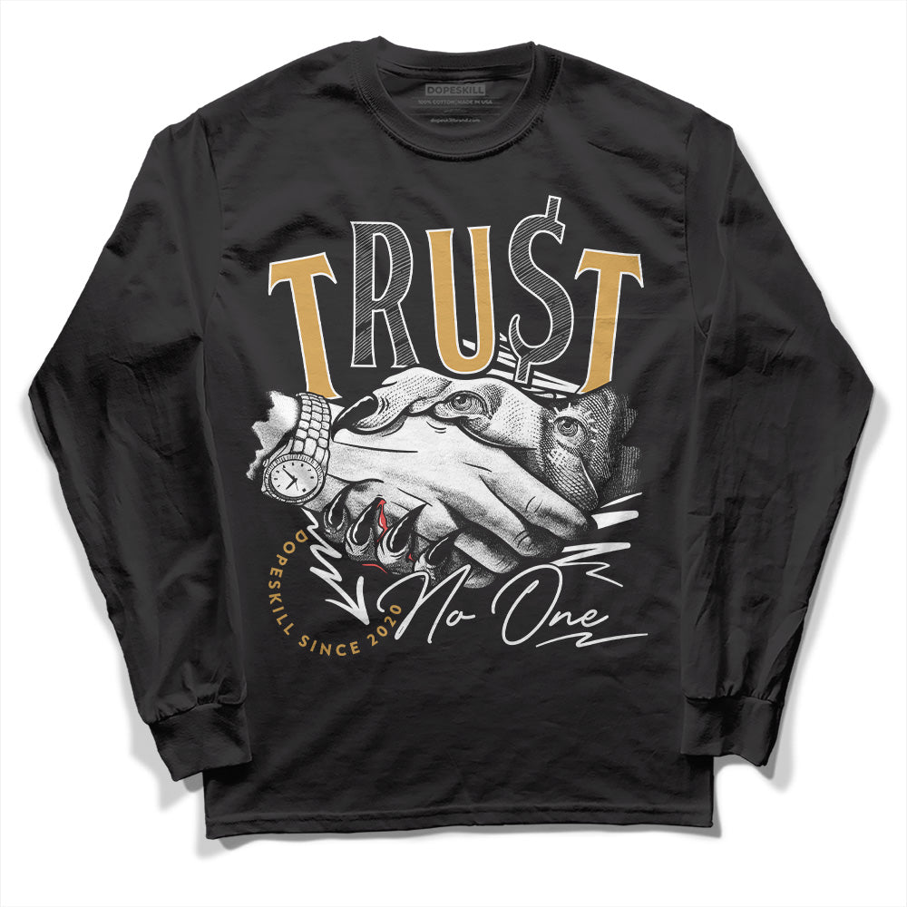 Jordan 11 "Gratitude" DopeSkill Long Sleeve T-Shirt Trust No One Graphic Streetwear - Black