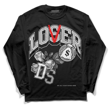 Jordan 1 Low OG “Shadow” DopeSkill Long Sleeve T-Shirt Loser Lover Graphic Streetwear - Black