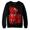 Jordan 1 Retro High OG "Satin Bred" DopeSkill Sweatshirt Broken Heart Graphic Streetwear - Black