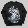 Jordan 12 Retro 'Melo' DopeSkill Long Sleeve T-Shirt Smile Through The Pain Graphic Streetwear - Black