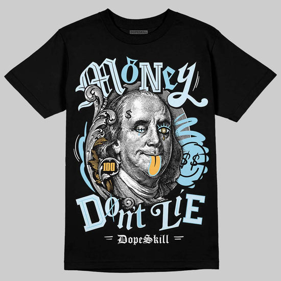 Vans Knu Stack Vintage Satin Dream Blue DopeSkill T-Shirt Money Don't Lie Graphic Streetwear - Black