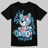 Jordan 11 Retro Legend Blue DopeSkill T-Shirt Smile Through The Pain Graphic Streetwear - Black