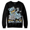 Jordan 13 “Blue Grey” DopeSkill Sweatshirt Born To Be Rich Graphic Streetwear - Black