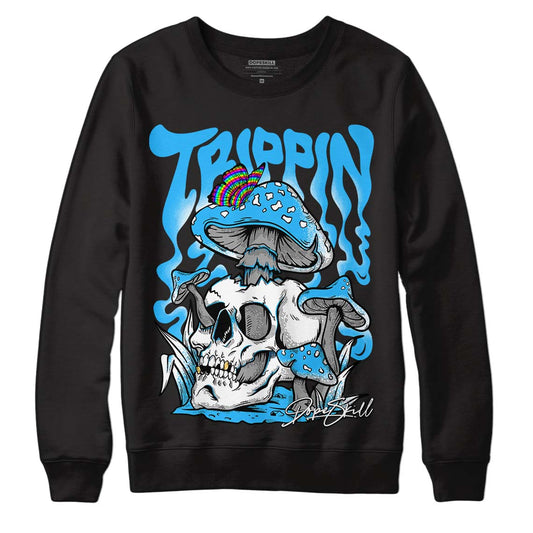 Jordan 1 High Retro OG “University Blue” DopeSkill Sweatshirt Trippin Graphic Streetwear - Black