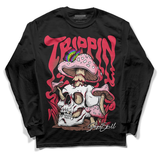 Dunk Low PRM Bacon DopeSkill Long Sleeve T-Shirt Trippin Graphic Streetwear - Black