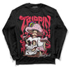 Dunk Low PRM Bacon DopeSkill Long Sleeve T-Shirt Trippin Graphic Streetwear - Black