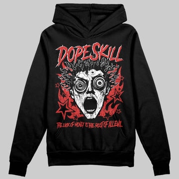 Jordan 6 “Reverse Infrared” DopeSkill Hoodie Sweatshirt Root of Evil Graphic Streetwear - Black