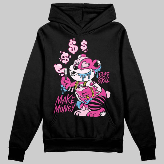 Pink Sneakers DopeSkill Hoodie Sweatshirt Make Money Graphic Streetwear - Black