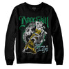 Jordan 5 “Lucky Green” DopeSkill Sweatshirt Money Loves Me Graphic Streetwear - Black